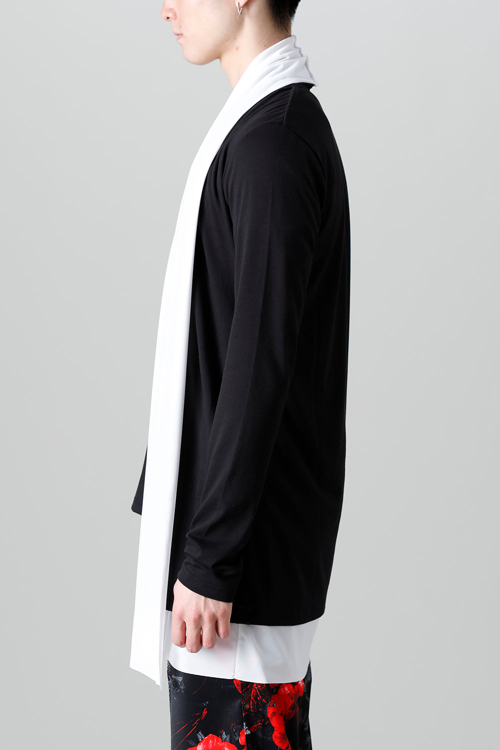 Layered Cardigan Black & White