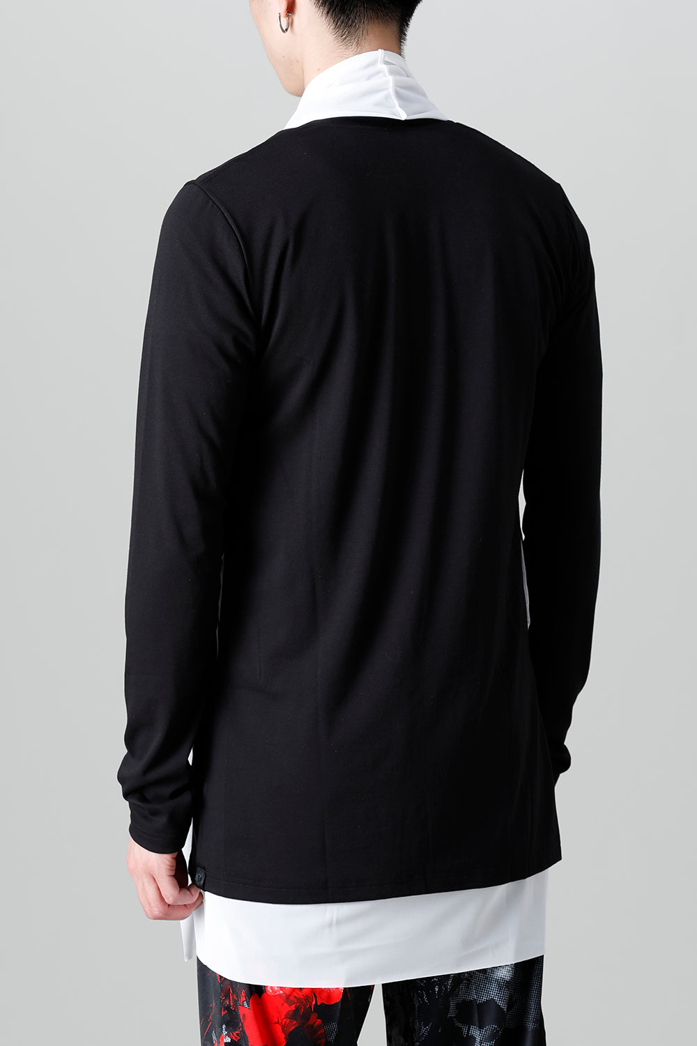 Layered Cardigan Black & White