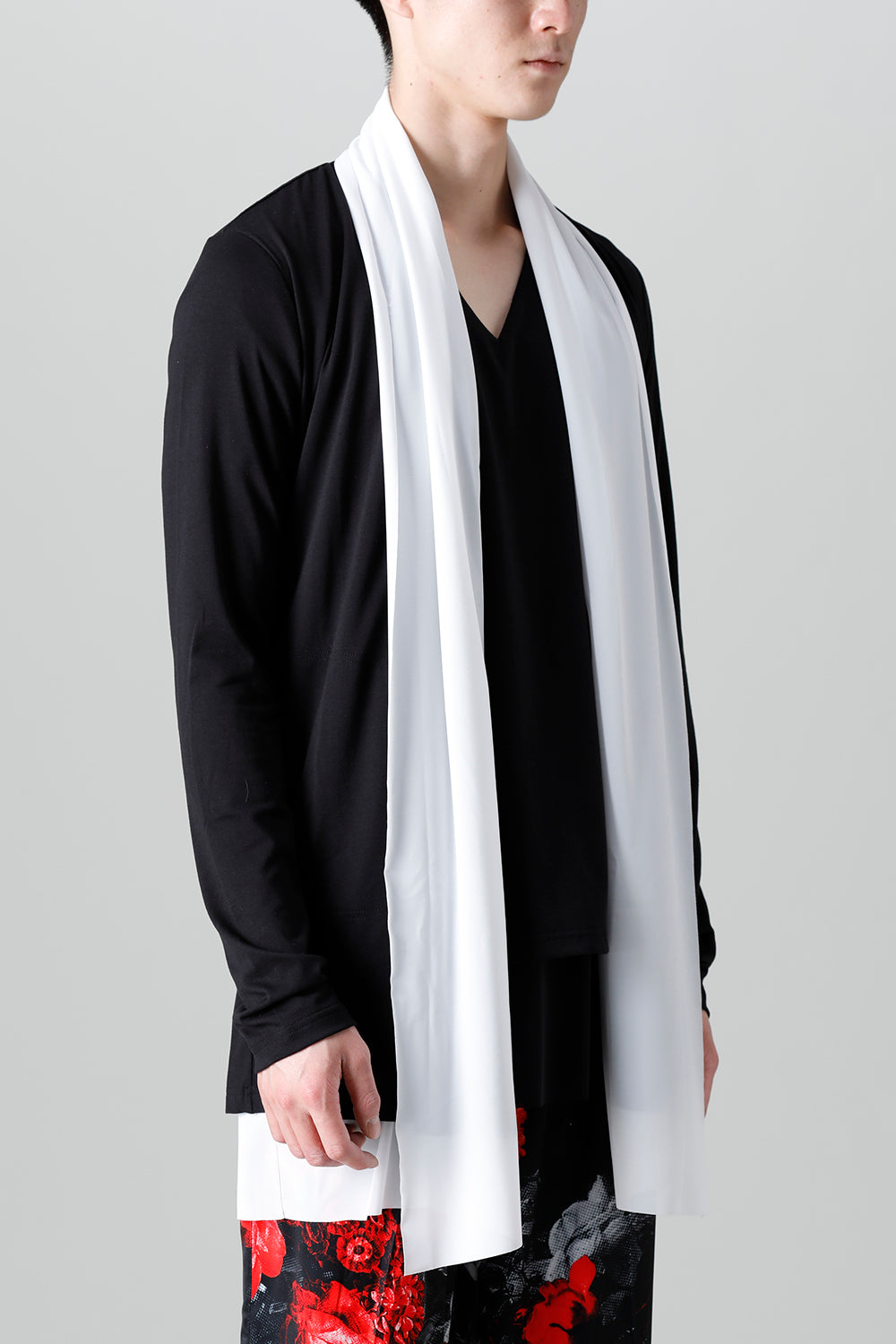 Layered Cardigan Black & White