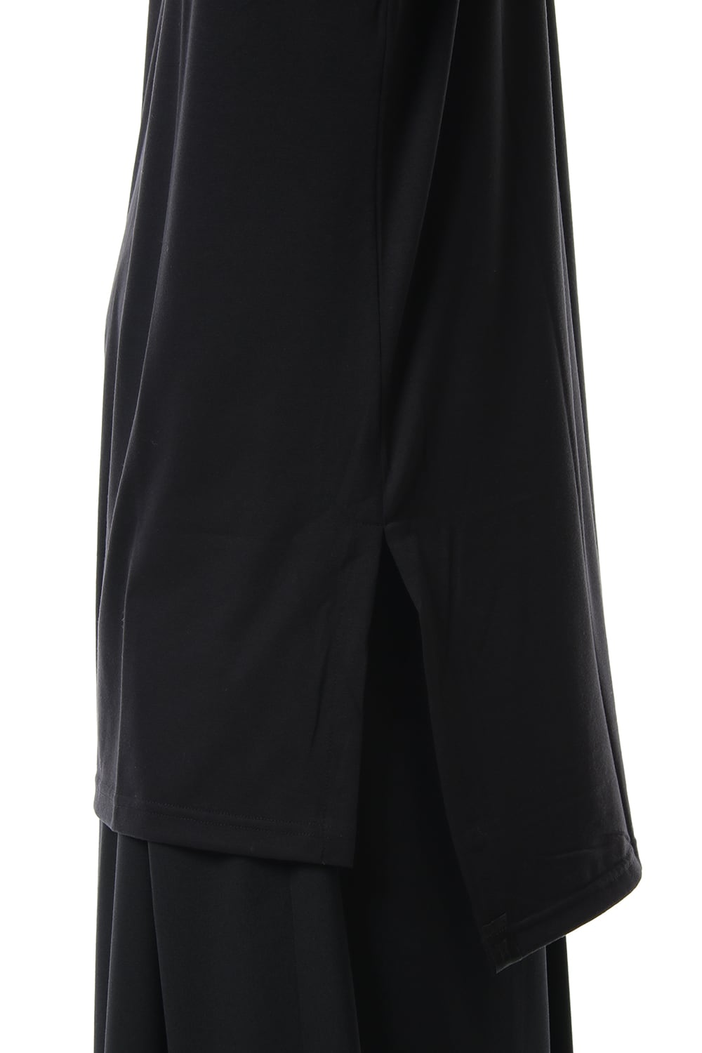 Drop Shoulder T-Shirts Black x White Print