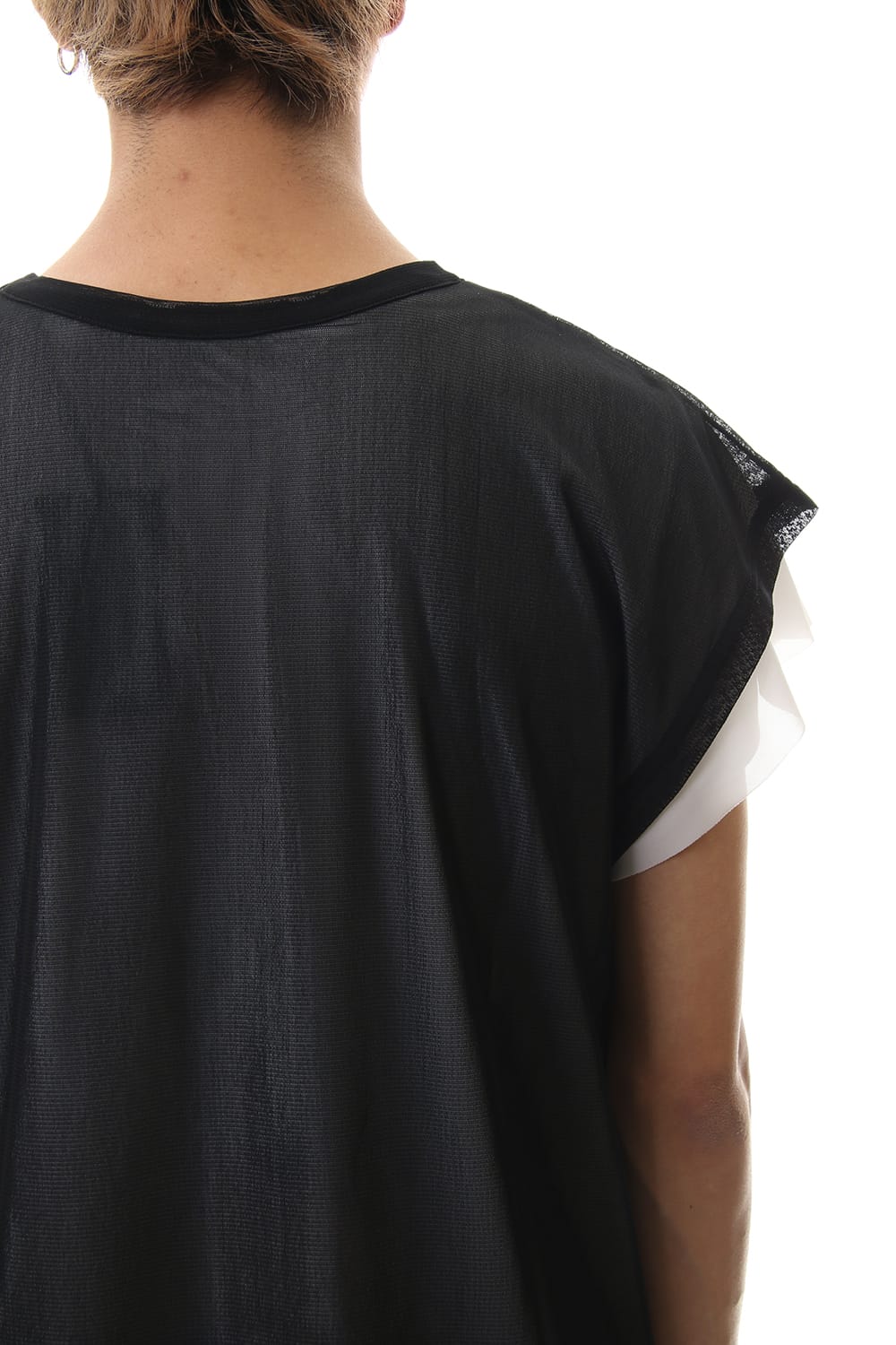 Layered Drop T-Shirts Black x White