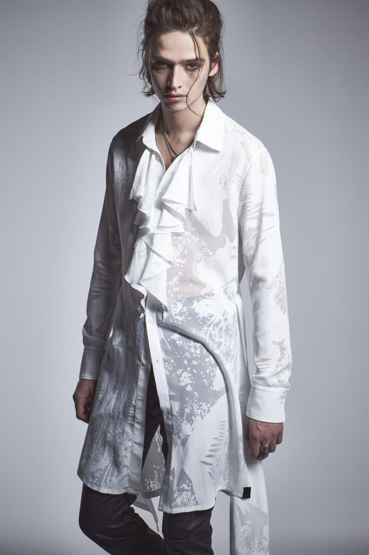 Frill Flaer Shirts White