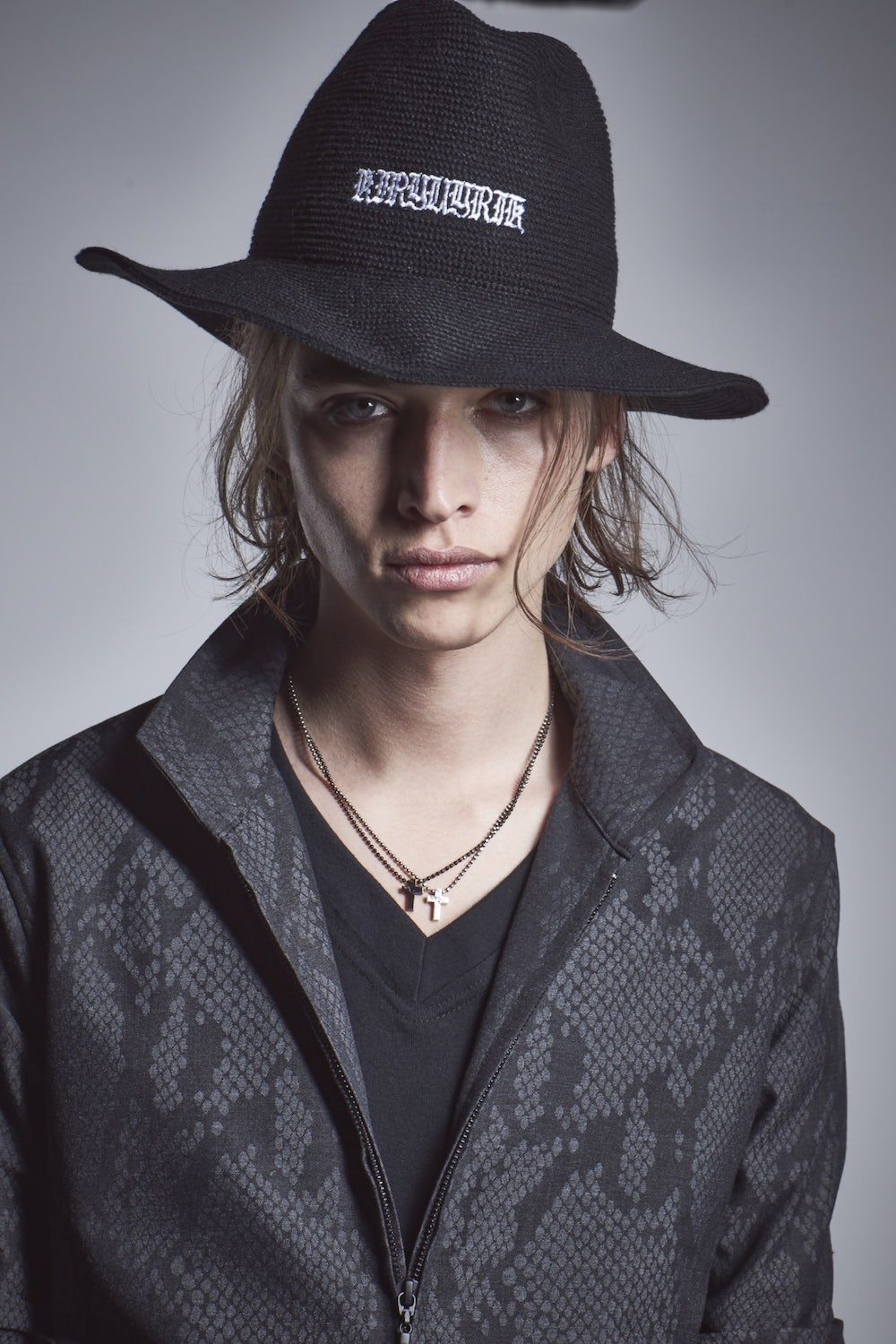 Flaer Long Blouson Black × Gray