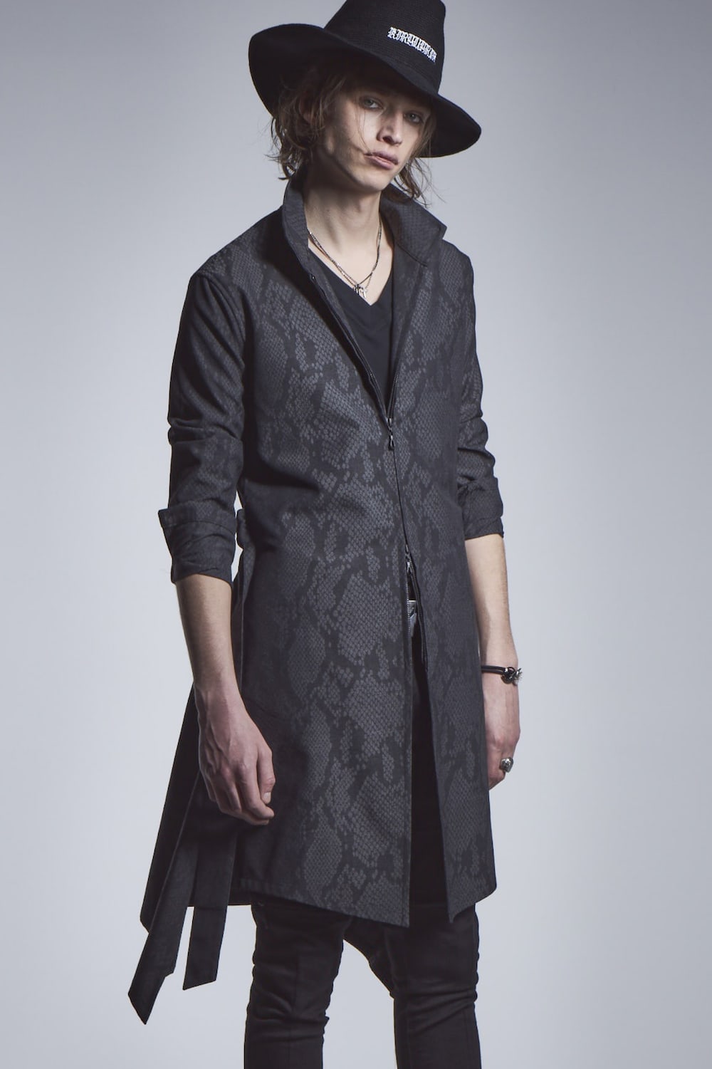 Flaer Long Blouson Black × Gray