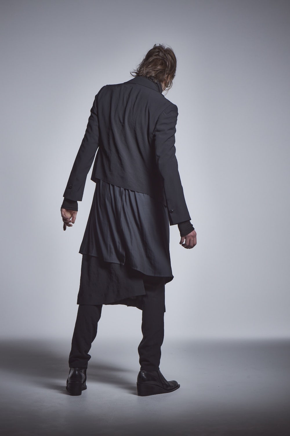 Layered Jacket Black