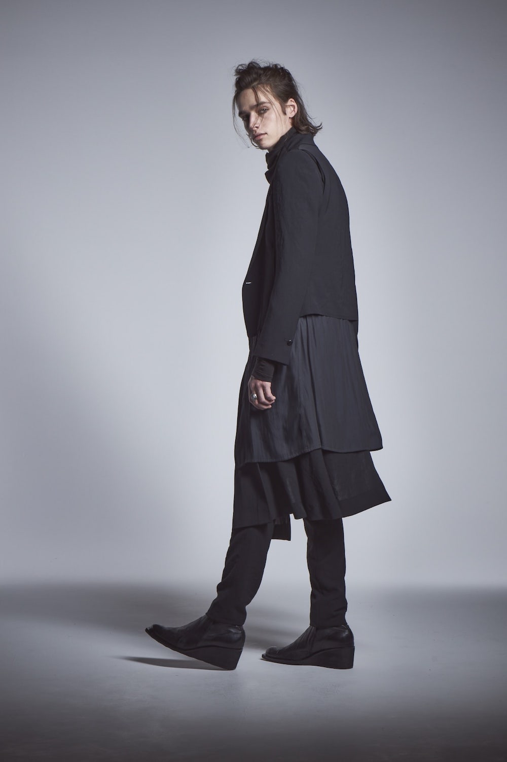 Layered Jacket Black