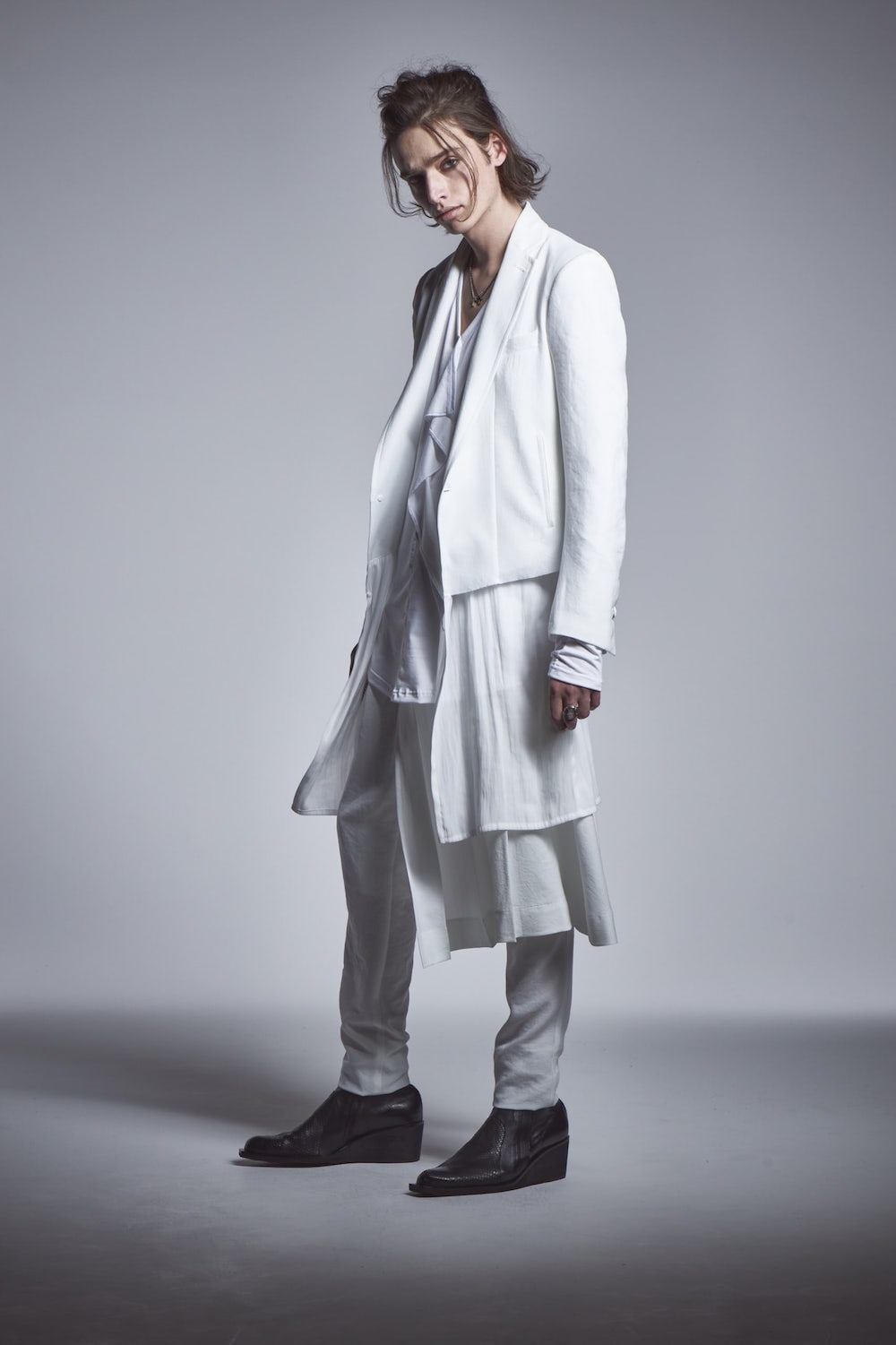 Layered Jacket White