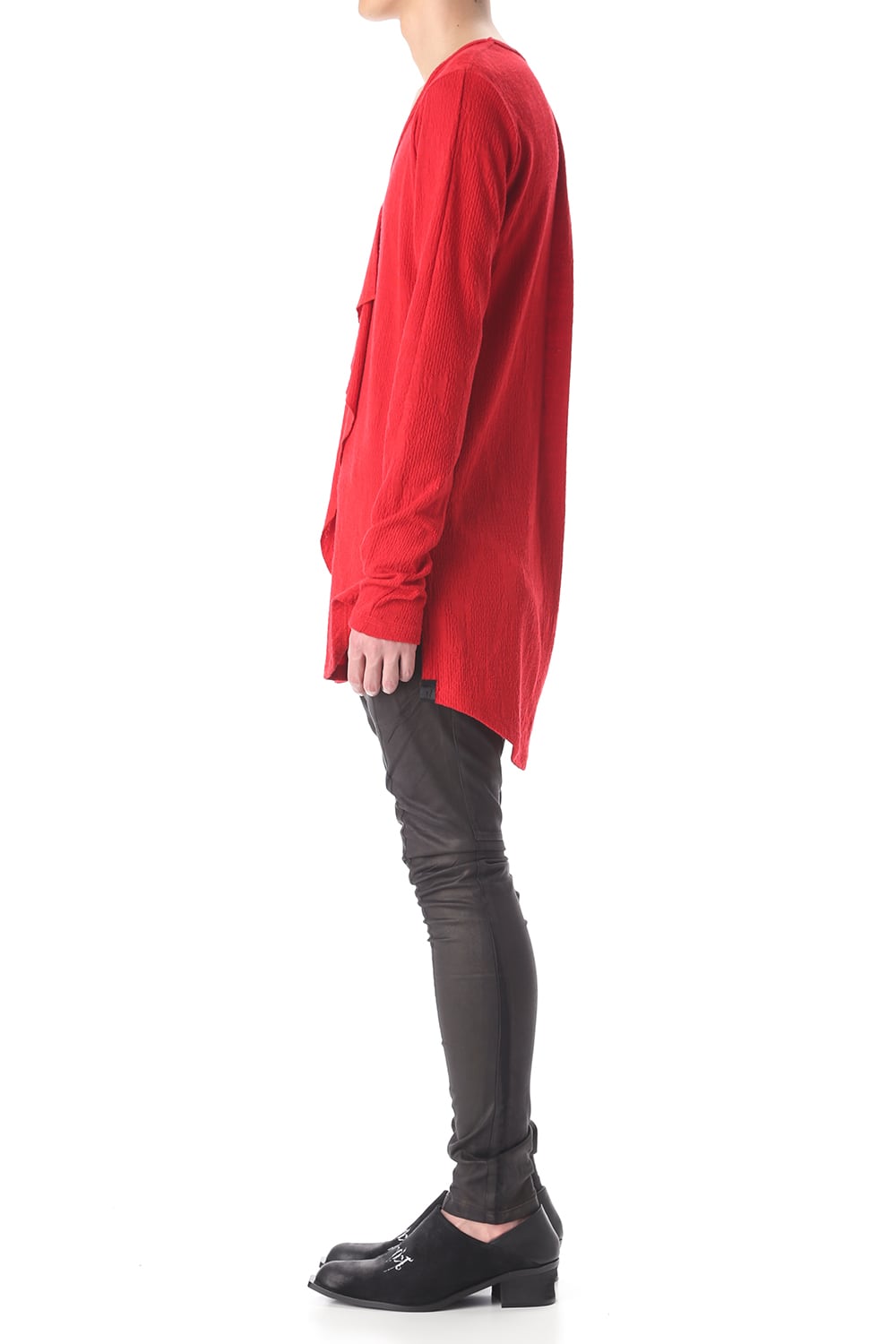 Frill Vneck T-Shirts Red