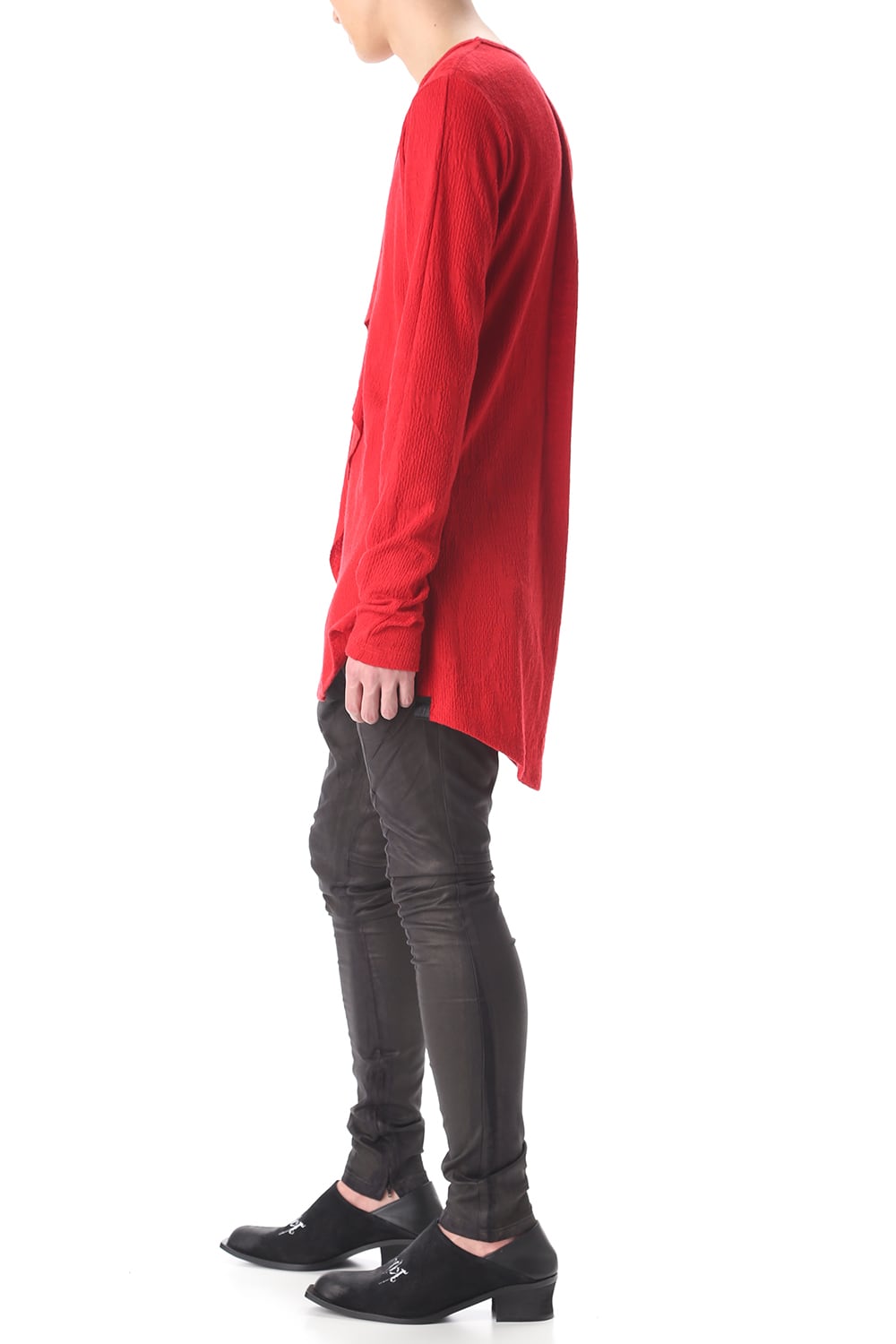 Frill Vneck T-Shirts Red