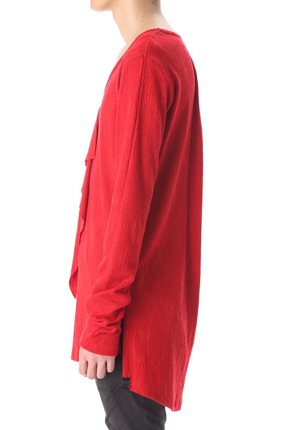 Frill Vneck T-Shirts Red