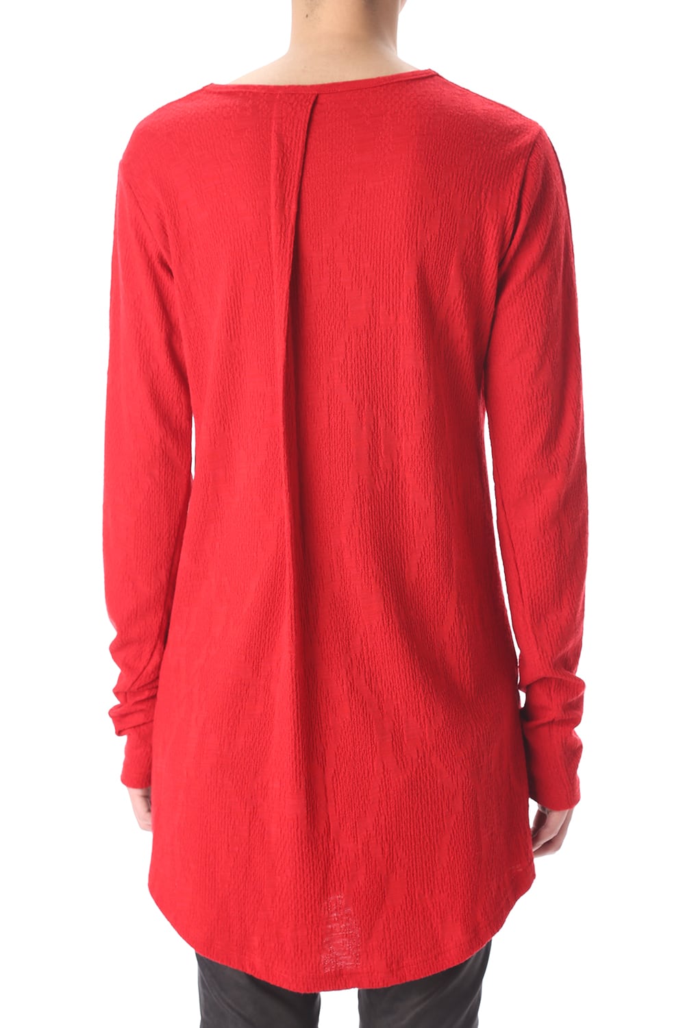 Frill Vneck T-Shirts Red