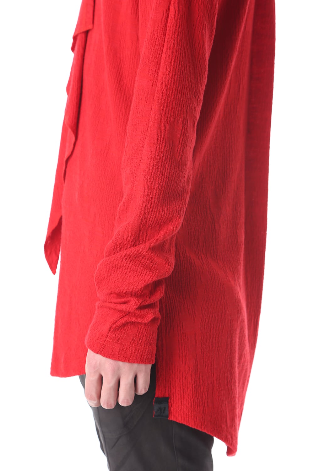 Frill Vneck T-Shirts Red