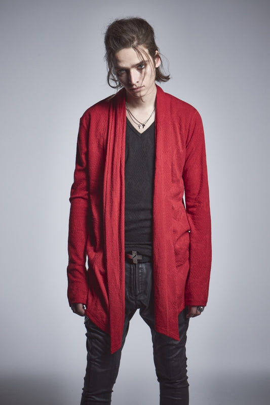 Shawl Cardigan Red