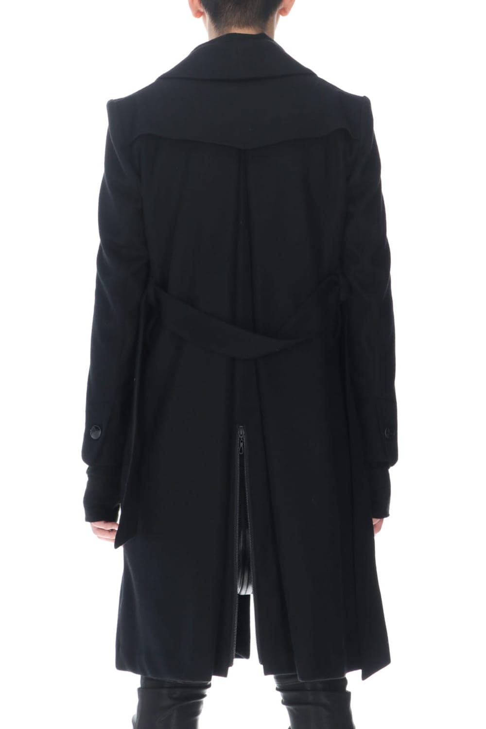 Shawl Collar Coat Black