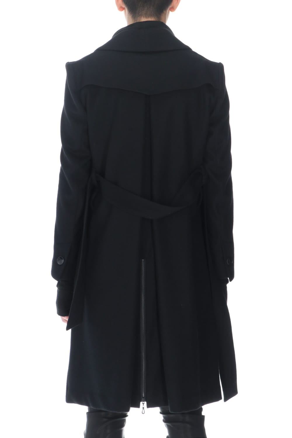 Shawl Collar Coat Black