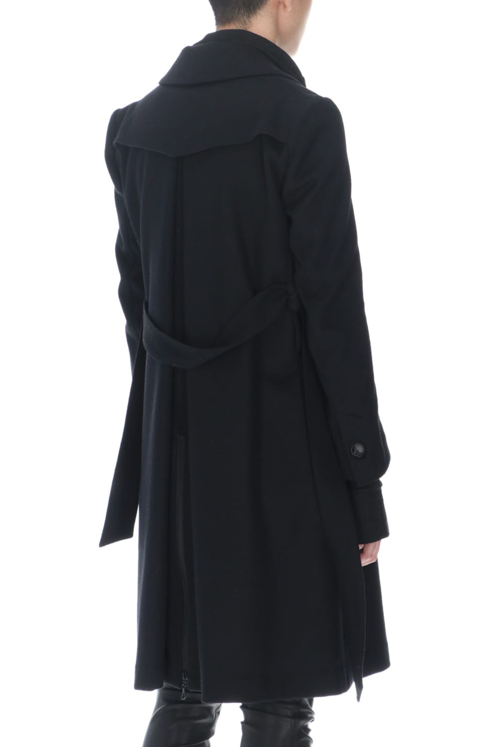 Shawl Collar Coat Black