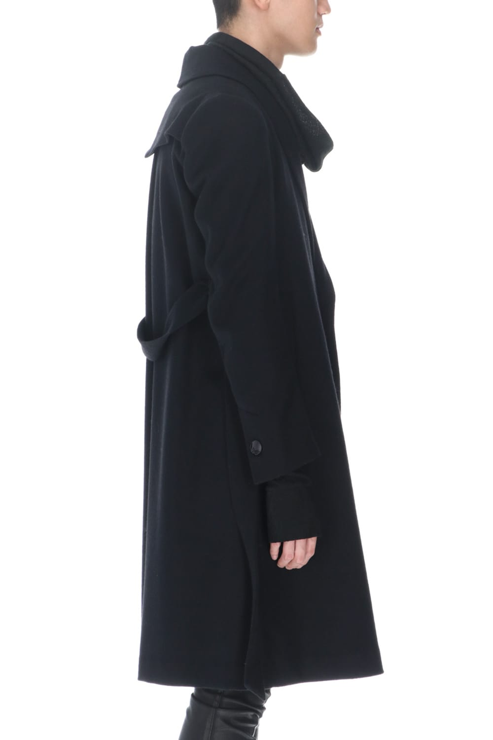 Shawl Collar Coat Black