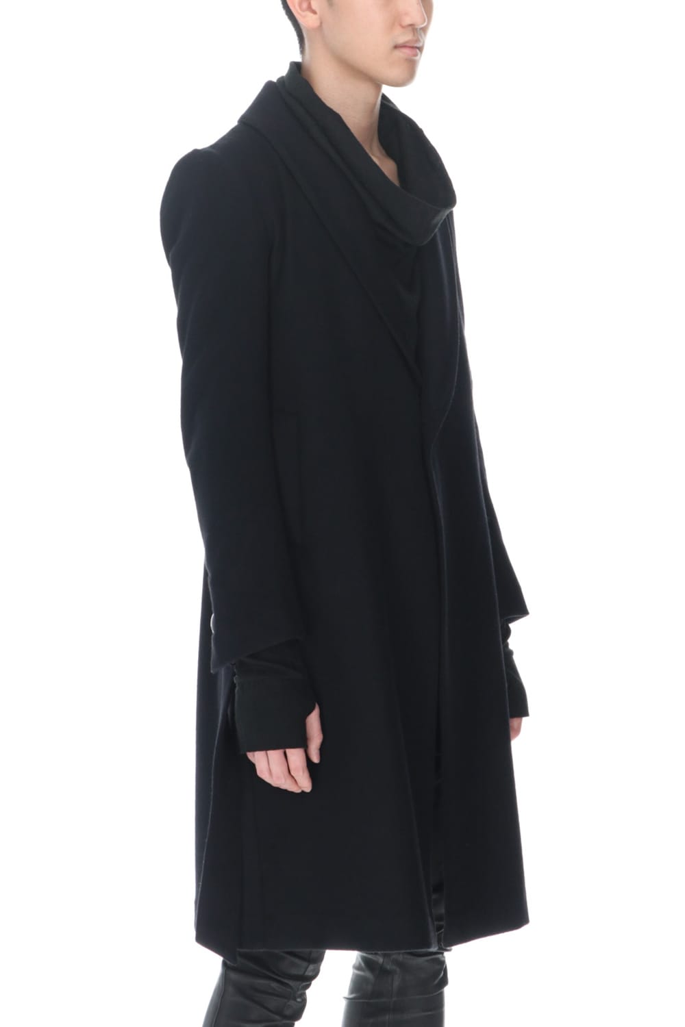 Shawl Collar Coat Black