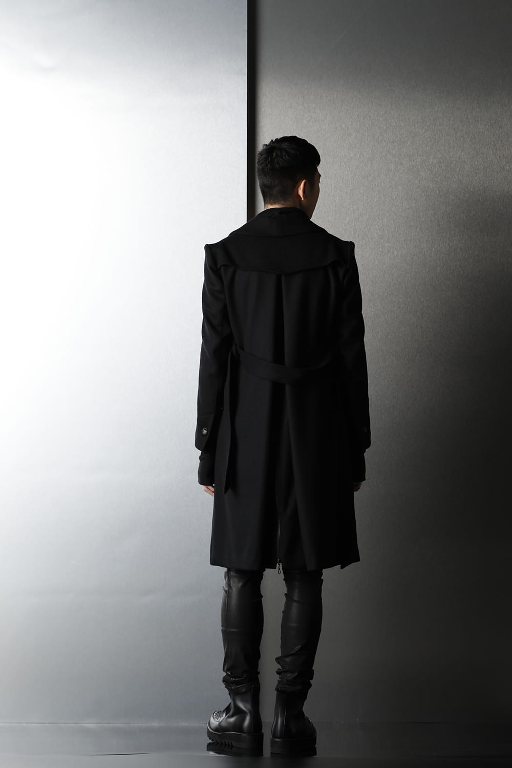 Shawl Collar Coat Black