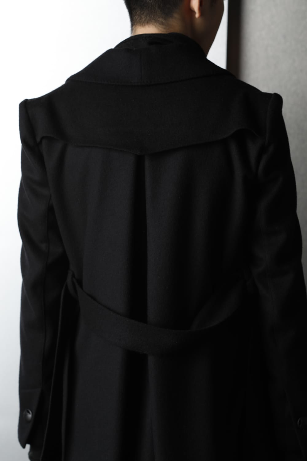 Shawl Collar Coat Black