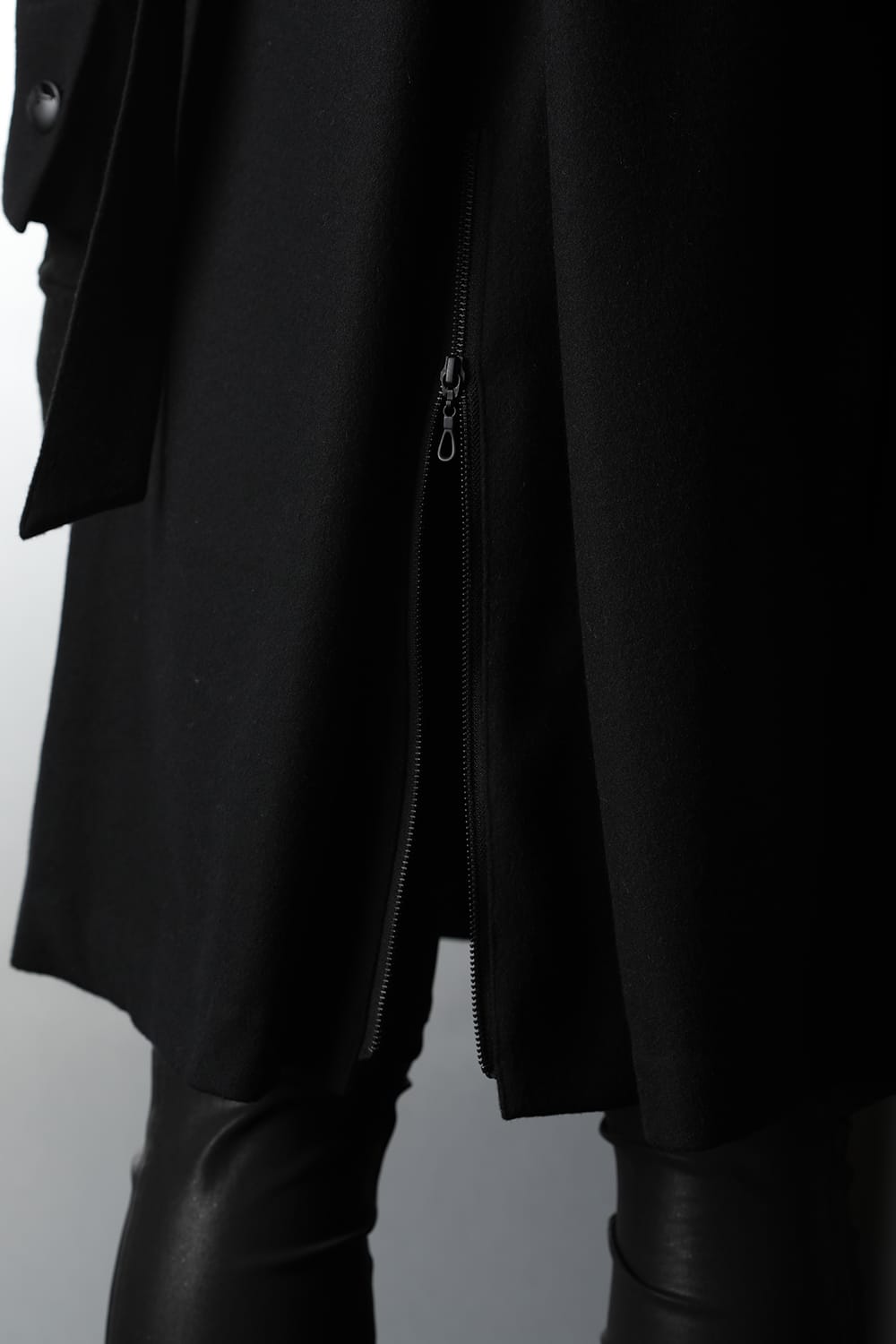 Shawl Collar Coat Black