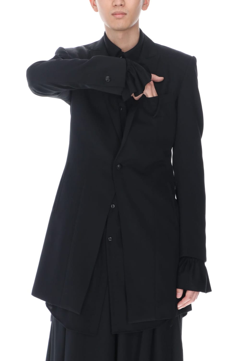 ピークド ロングジャケット