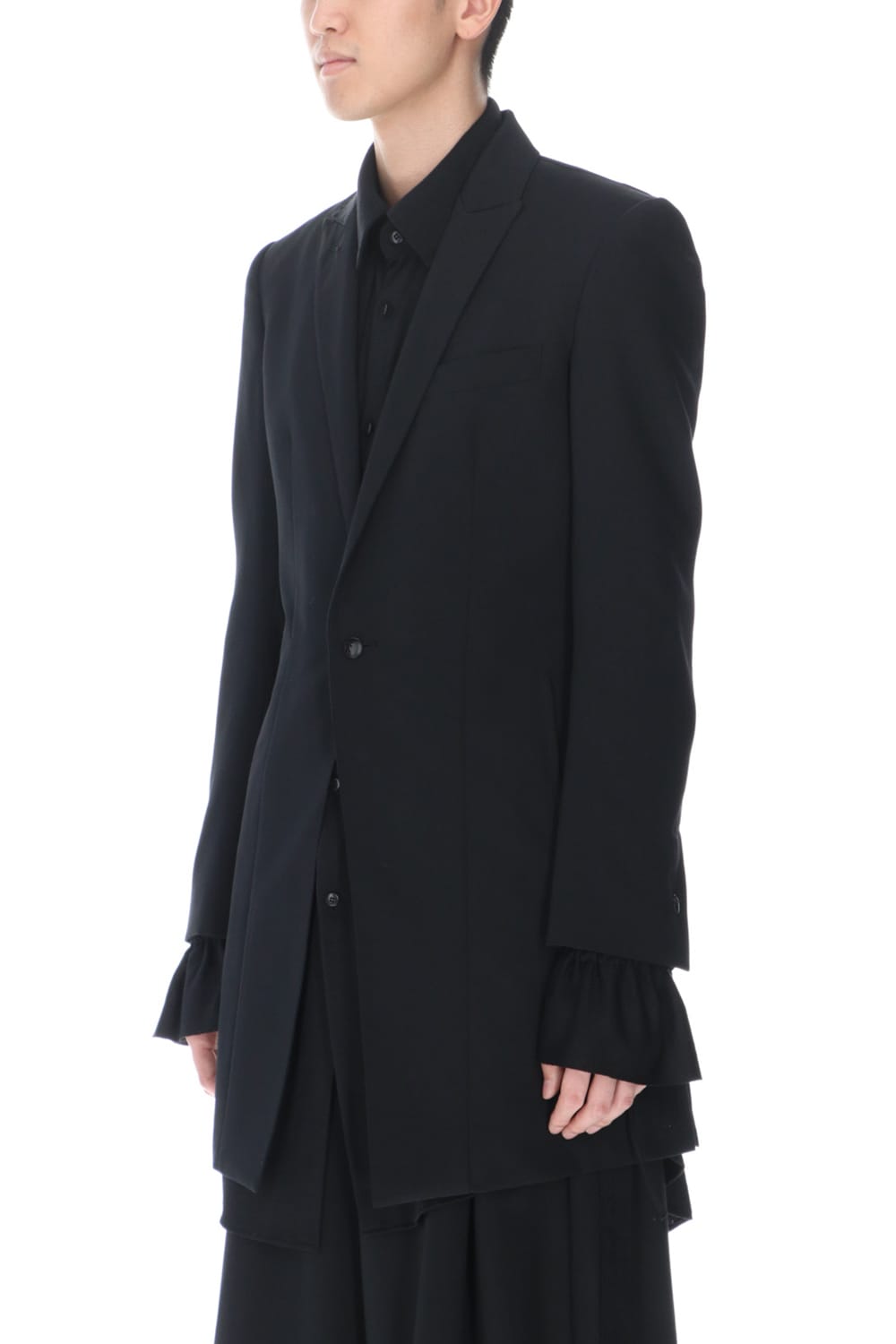 ピークド ロングジャケット