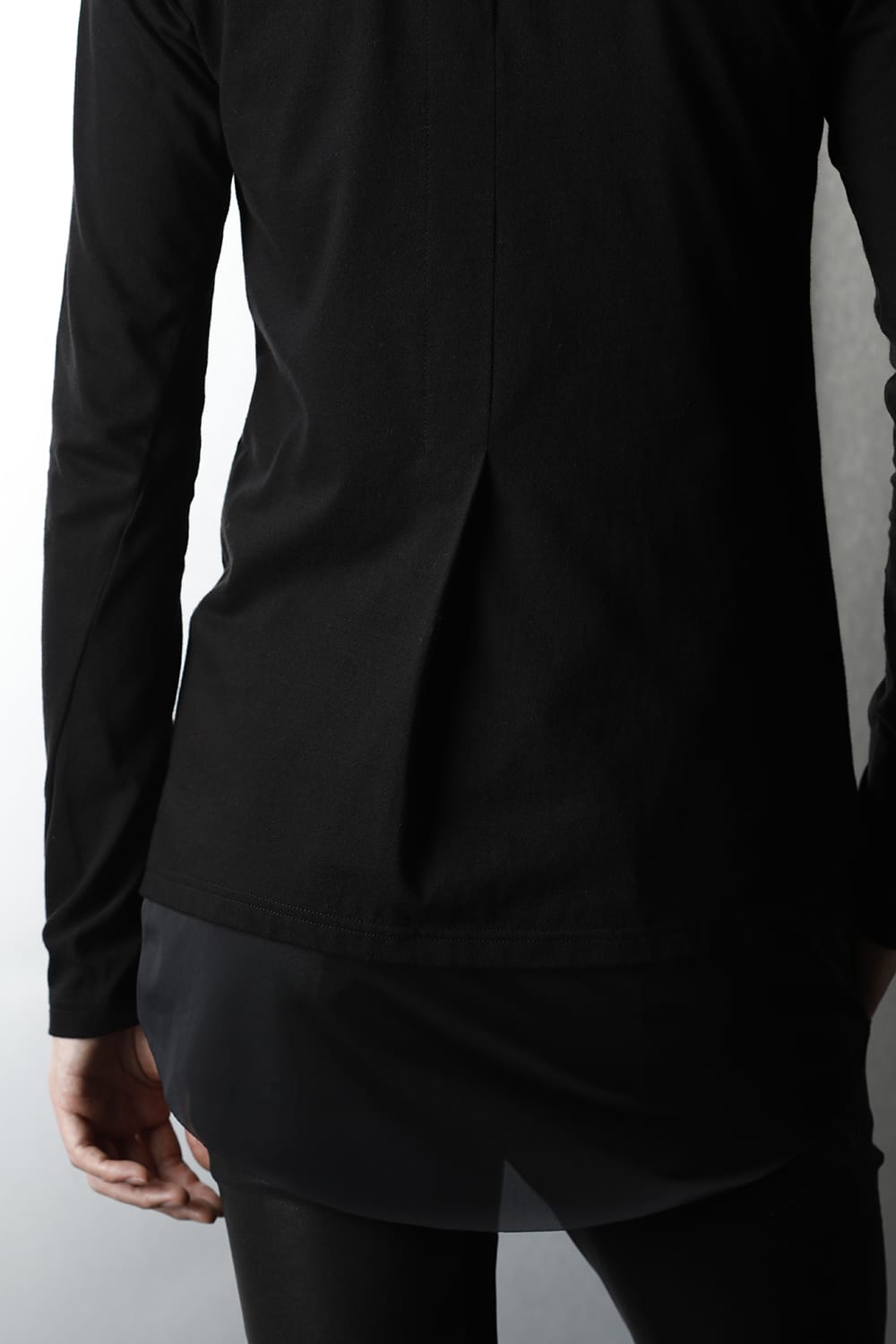 Layered Frill T-Shirts Black/Black