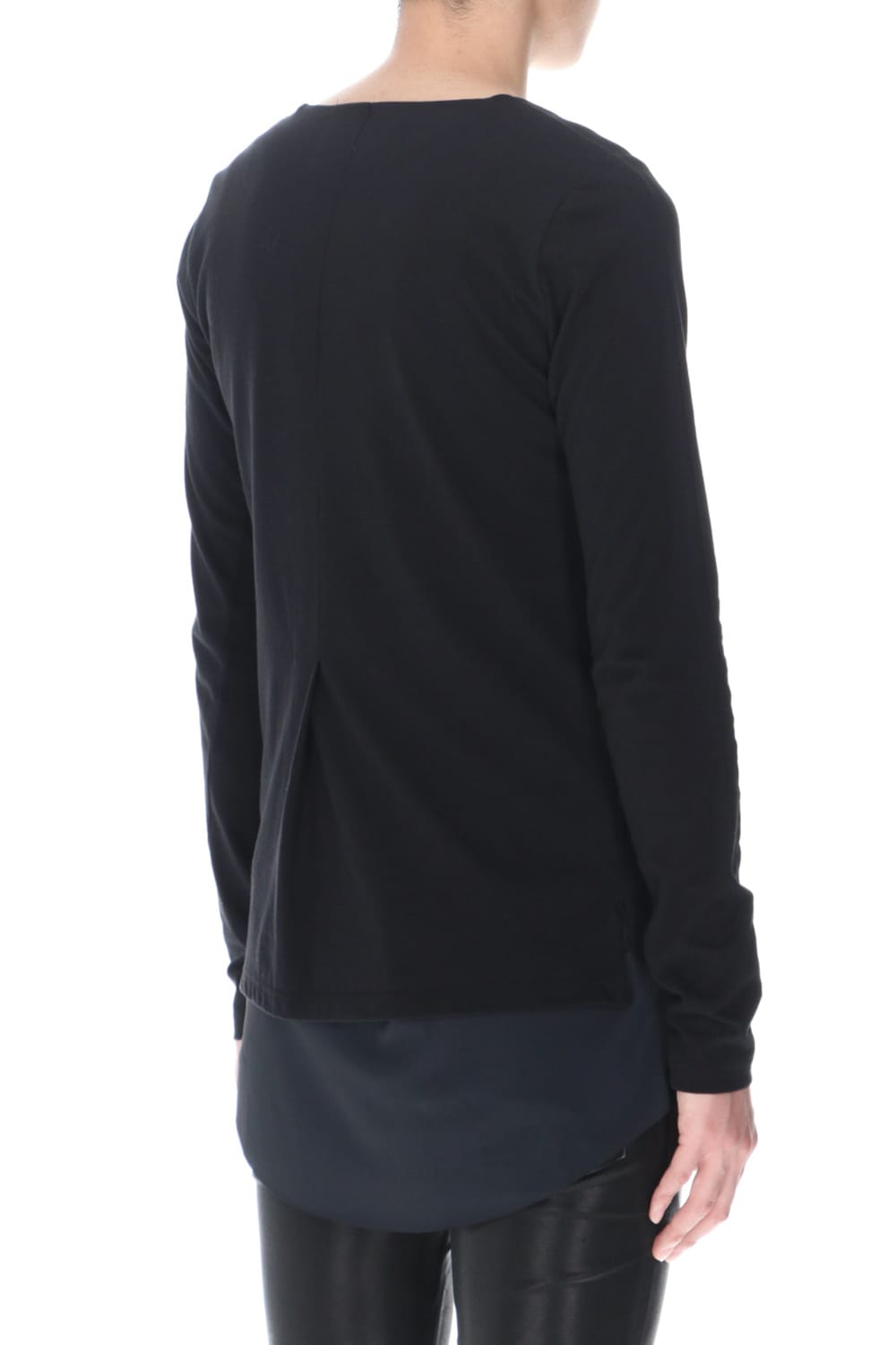 Layered Frill T-Shirts Black/Black