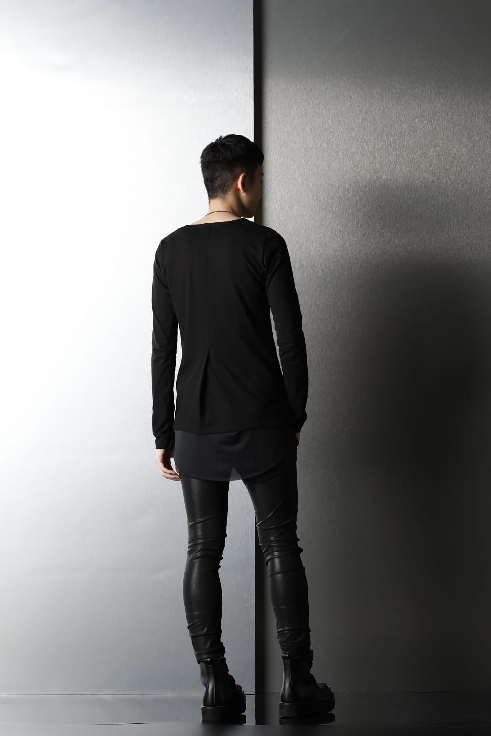 Layered Frill T-Shirts Black/Black
