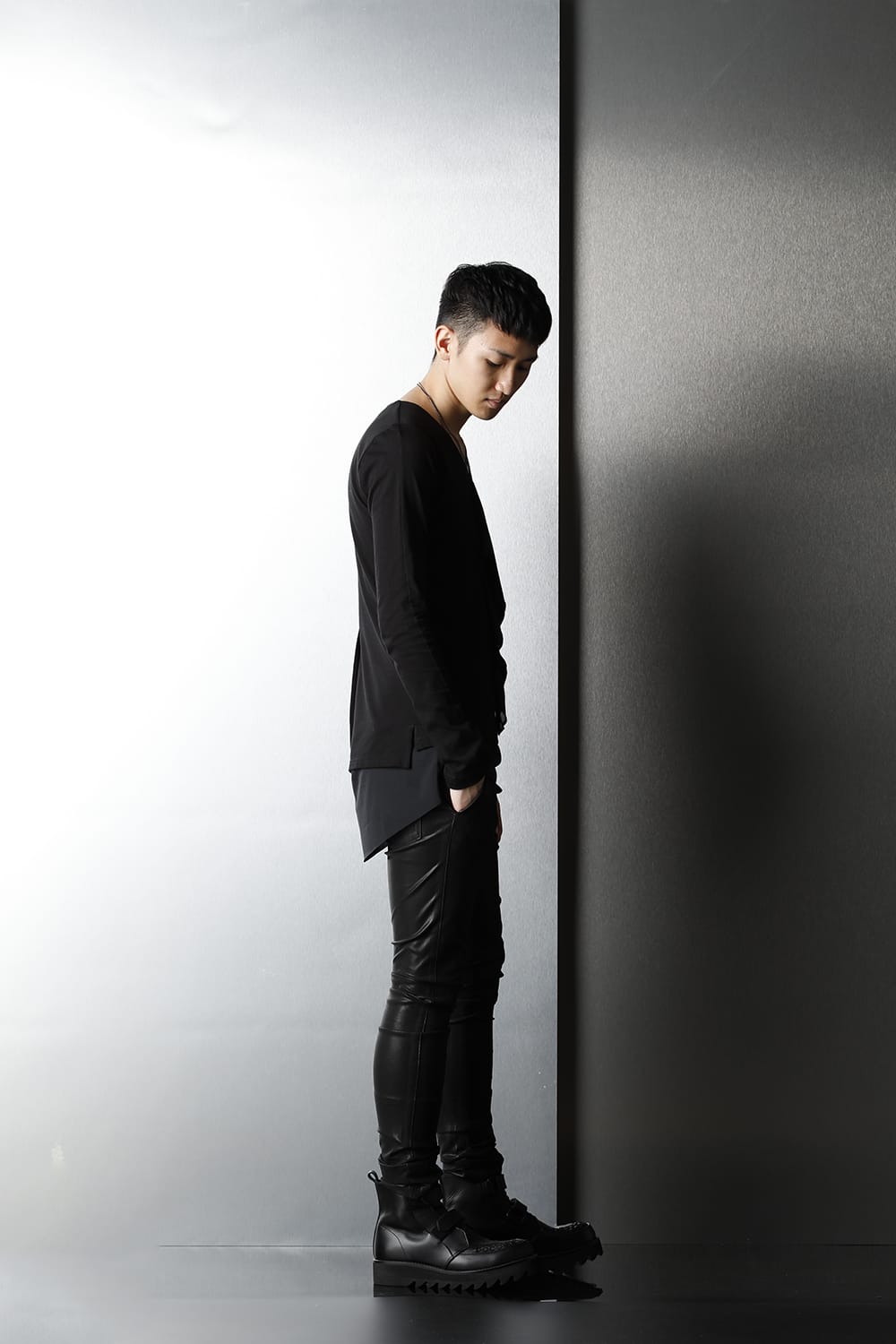 Layered Frill T-Shirts Black/Black