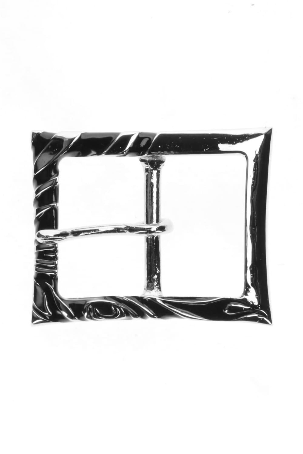 ピンバックル シルバー x ブラック