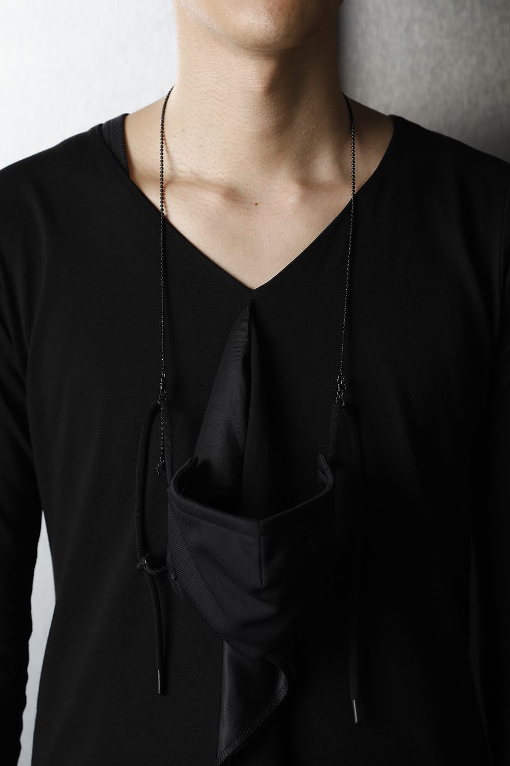 マスク チェーンホルダー ブラック