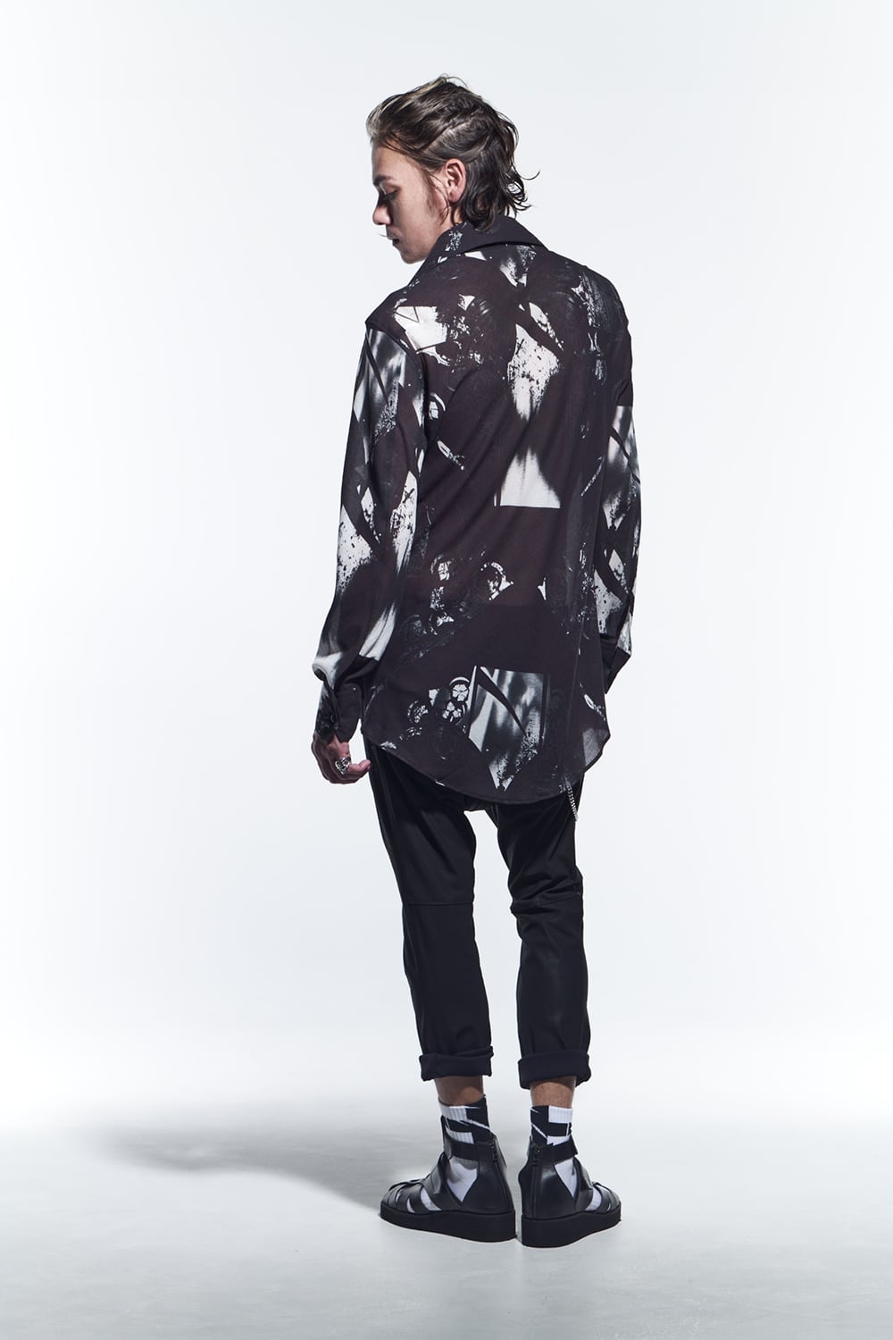 Lace Up Shirts  Black