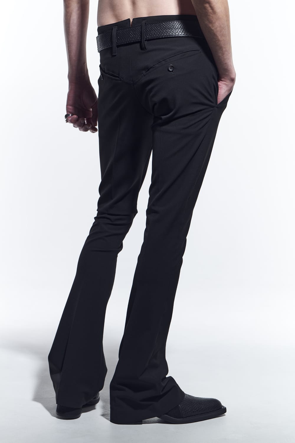 Flare Slacks Black