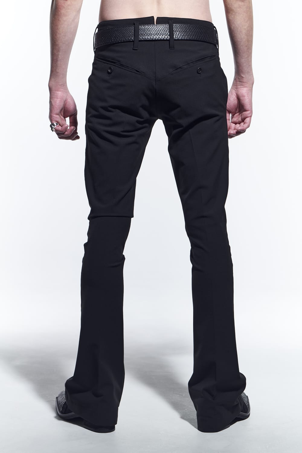 Flare Slacks Black
