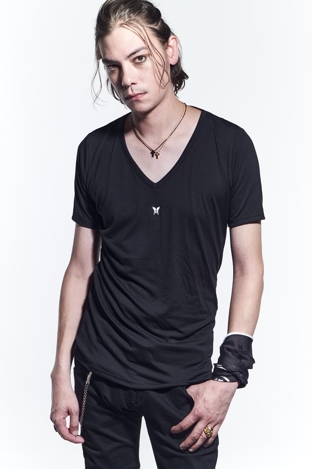 V-Neck T-Shirts Black