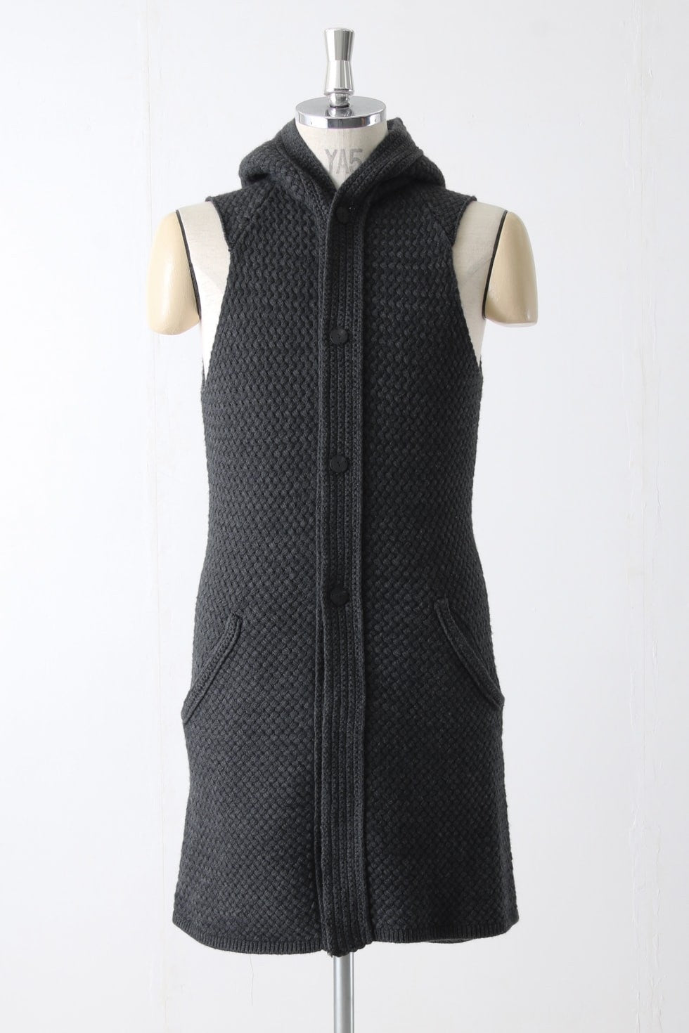 Knit Vest Wool Cotton