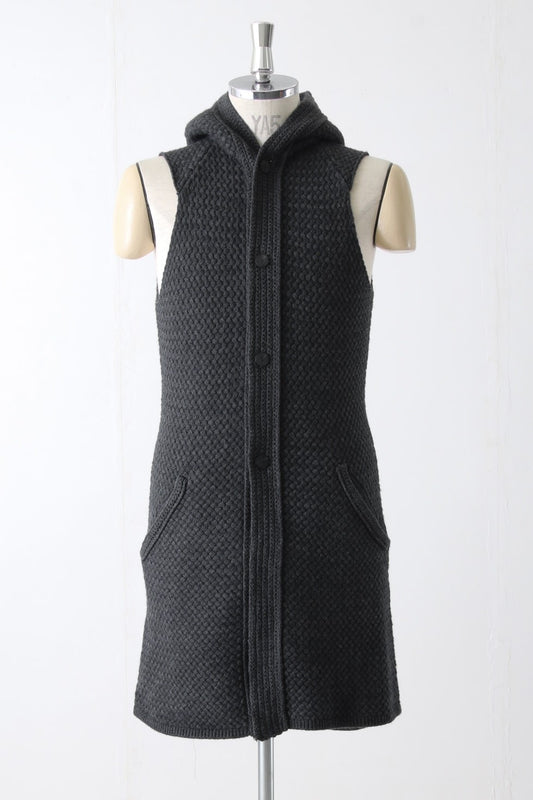 Knit Vest Wool Cotton