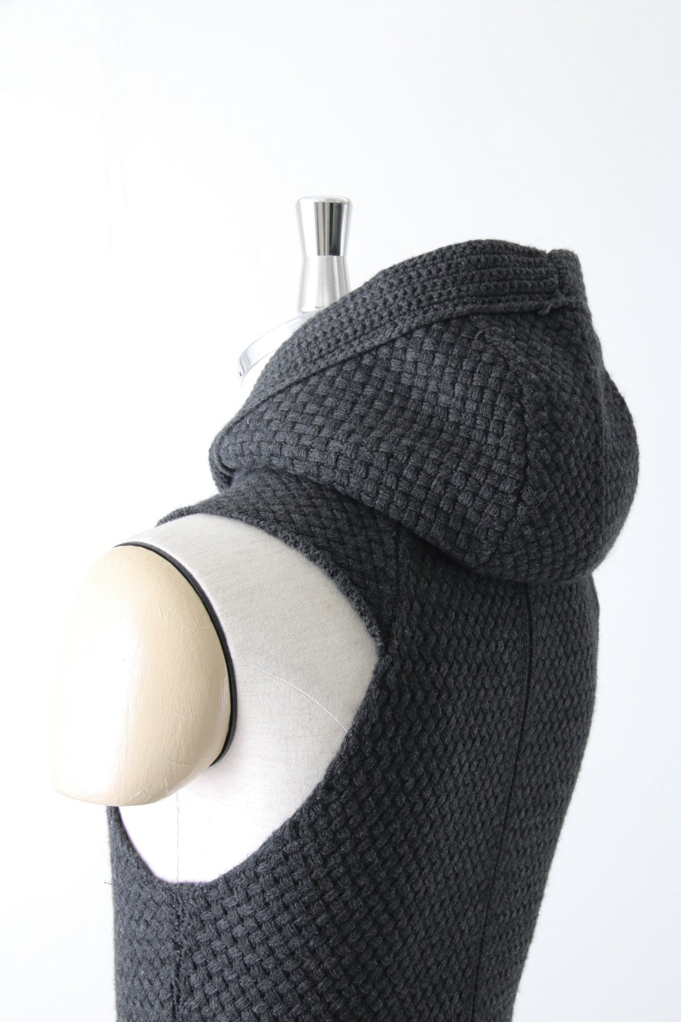 Knit Vest Wool Cotton