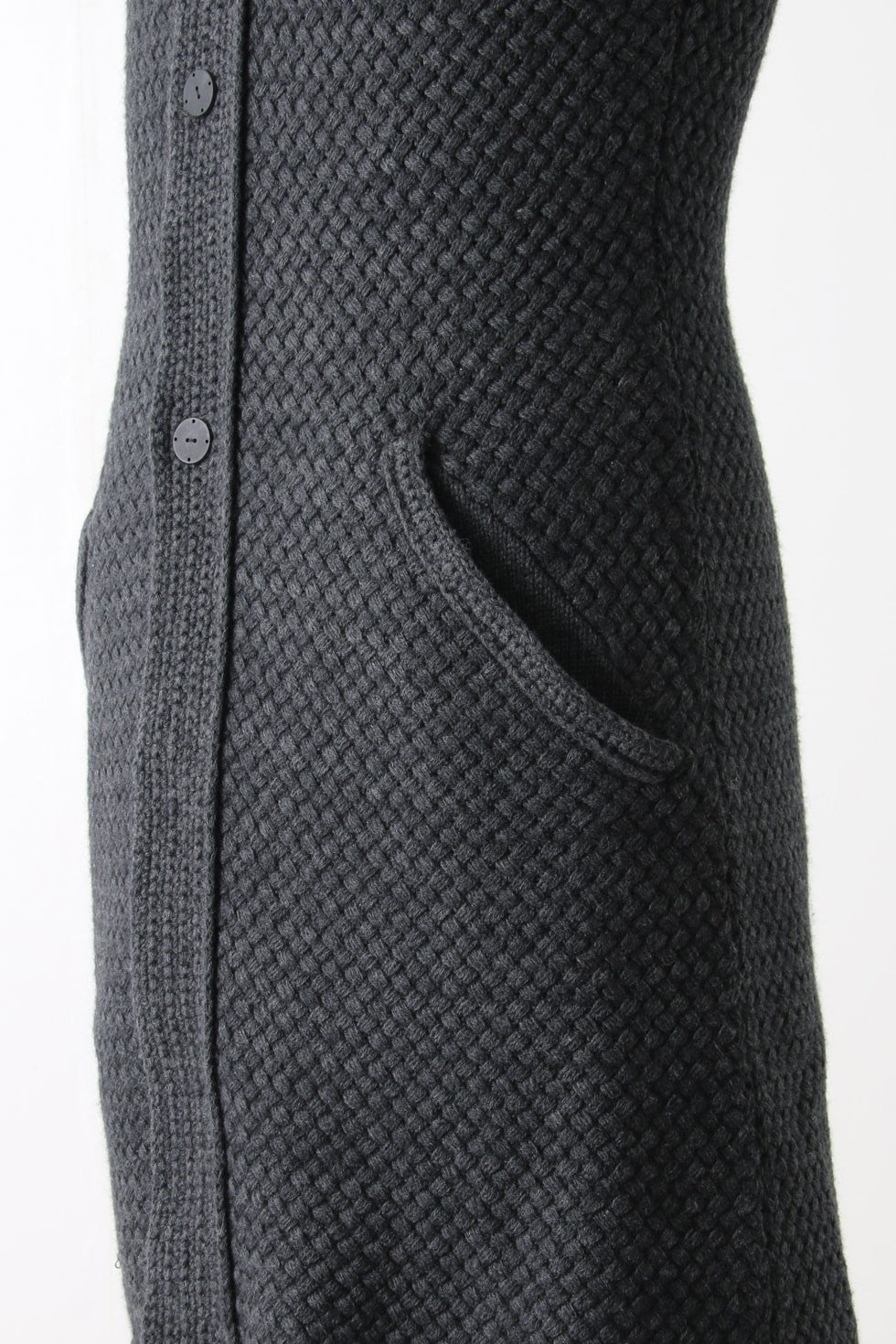 Knit Vest Wool Cotton