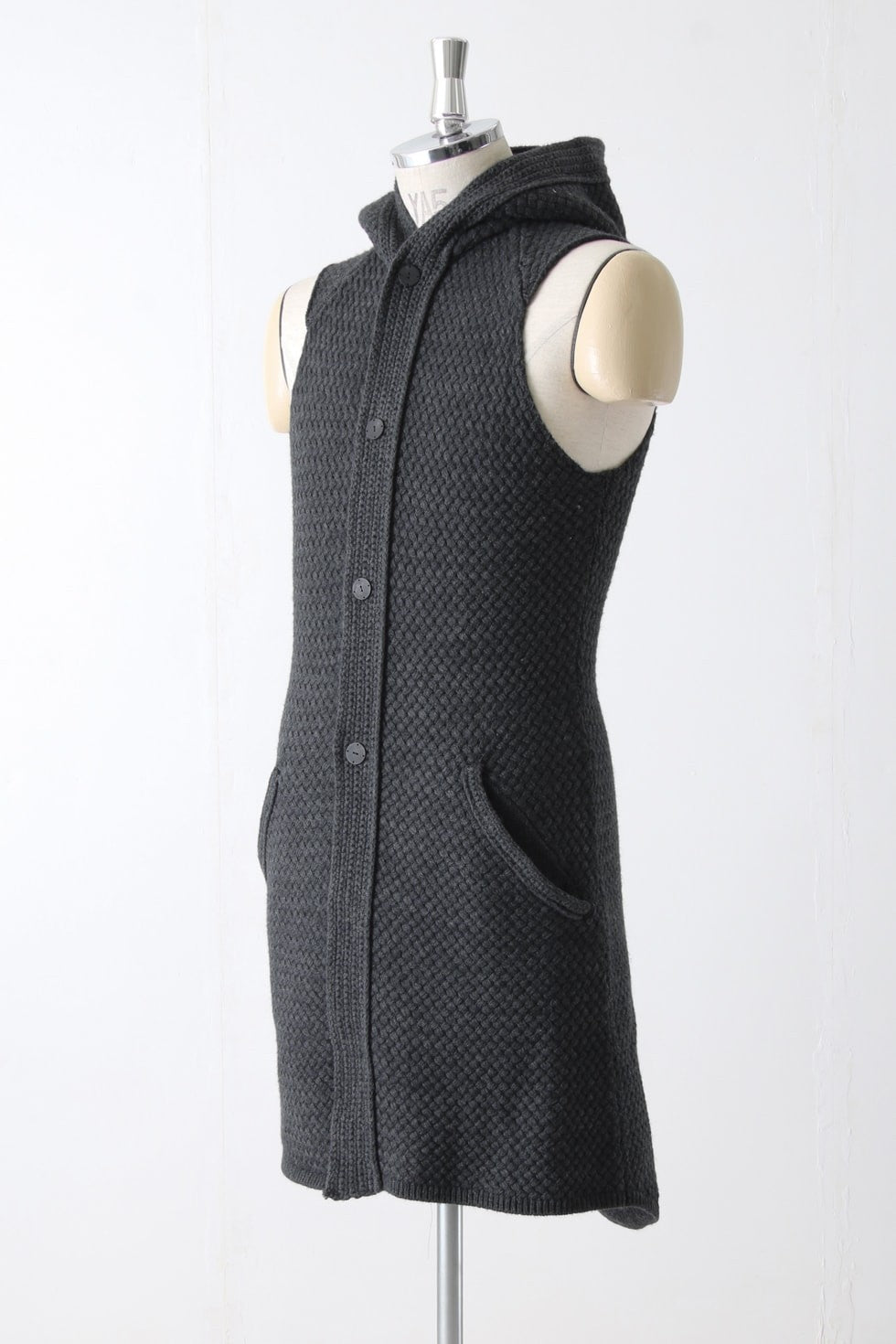 Knit Vest Wool Cotton