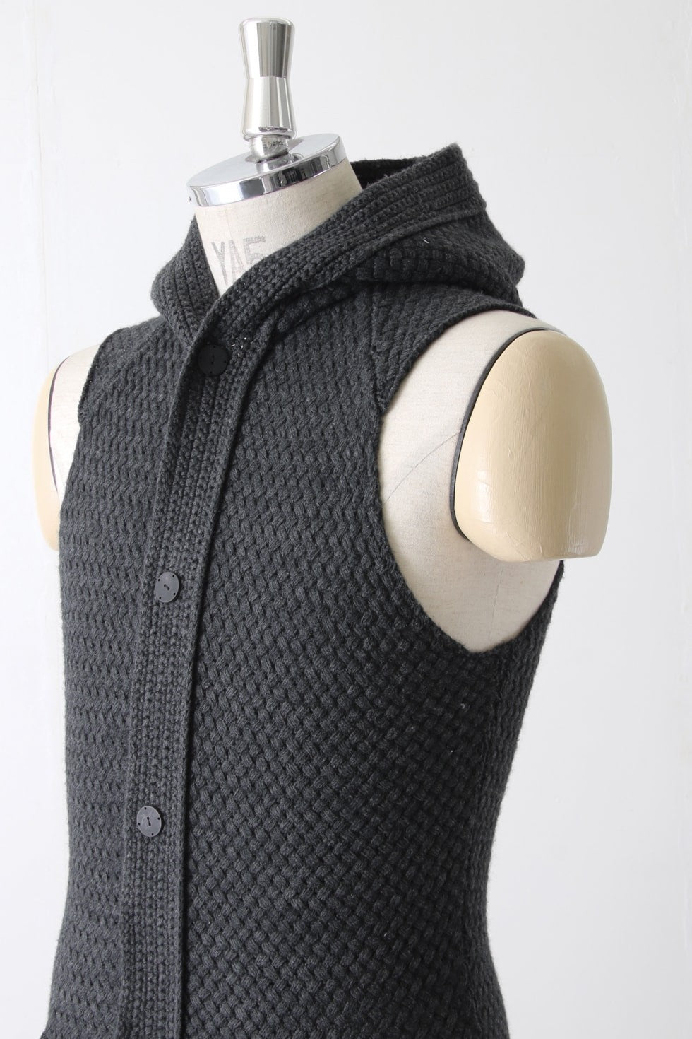 Knit Vest Wool Cotton
