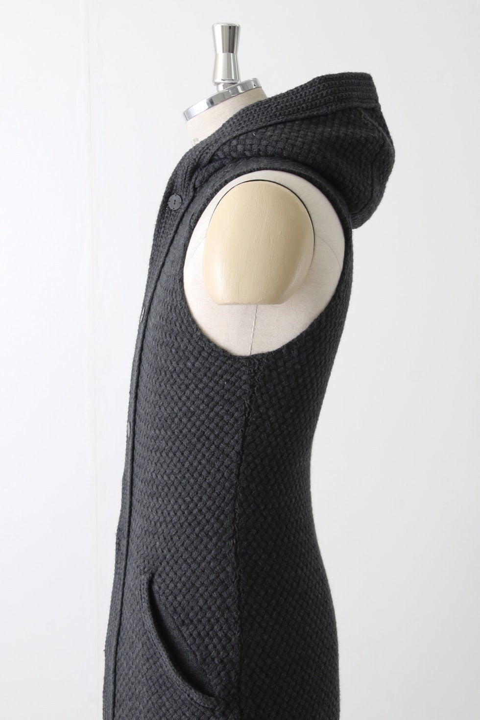 Knit Vest Wool Cotton