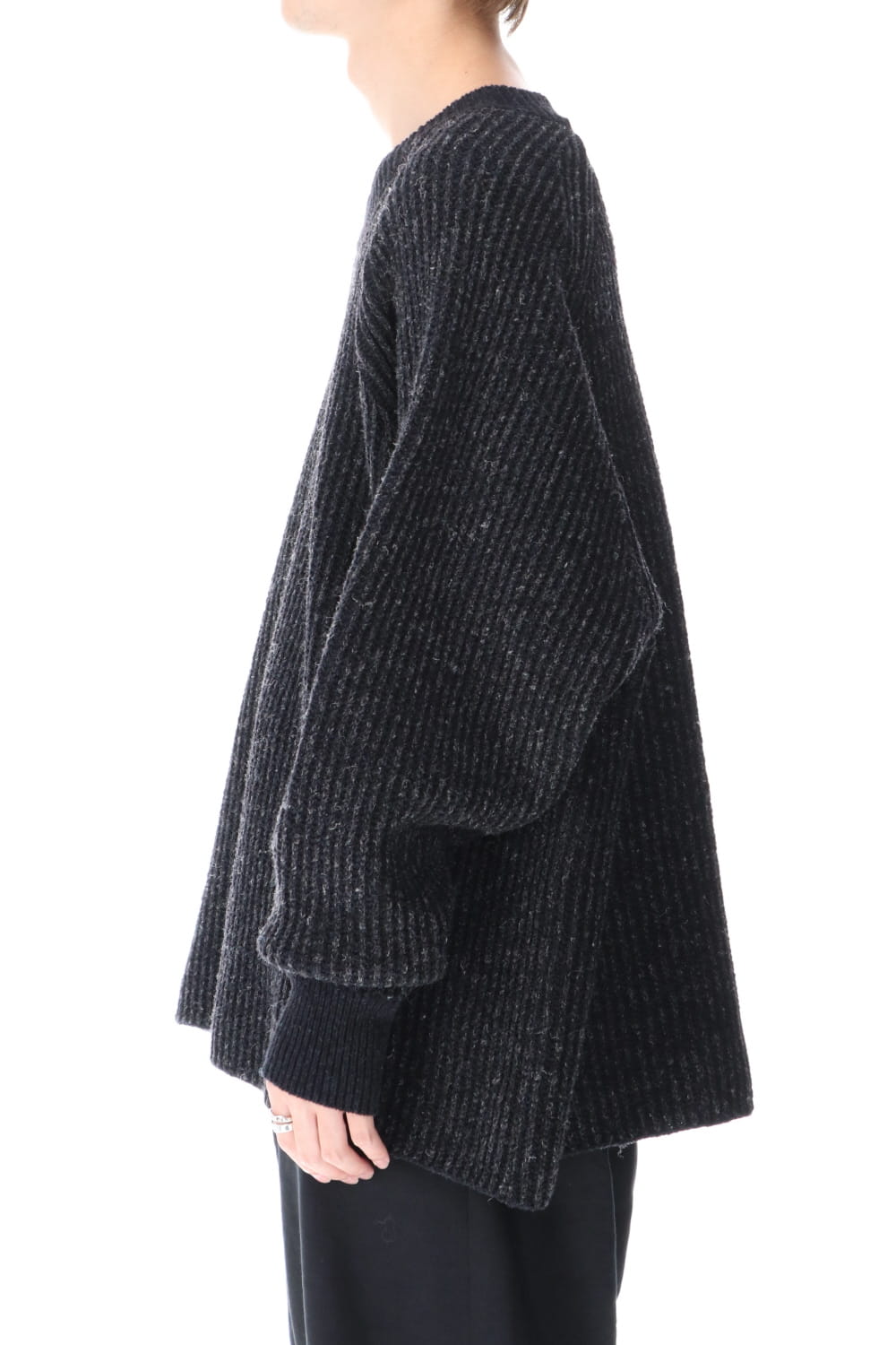 Knit Gray Black Merichan 