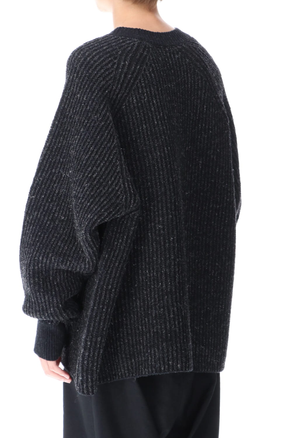 Knit Gray Black Merichan 