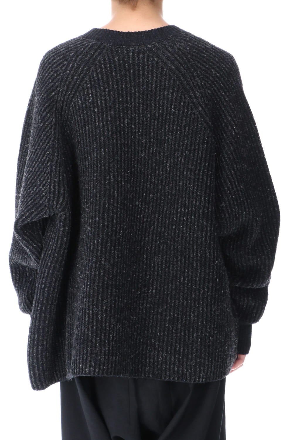 Knit Gray Black Merichan 