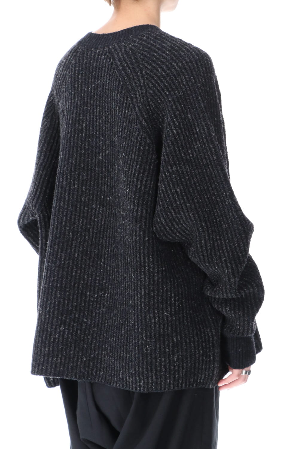 Knit Gray Black Merichan 