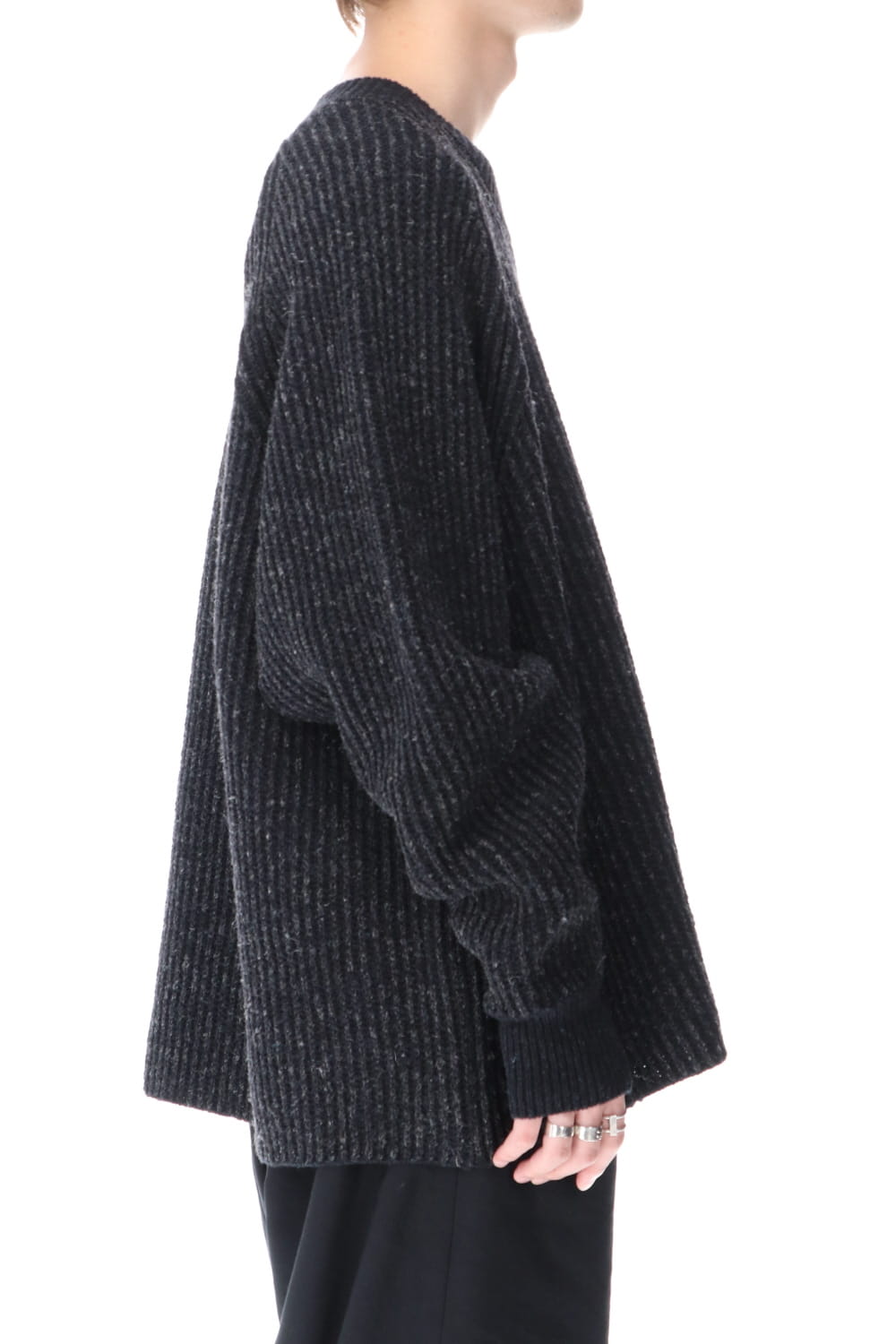 Knit Gray Black Merichan 