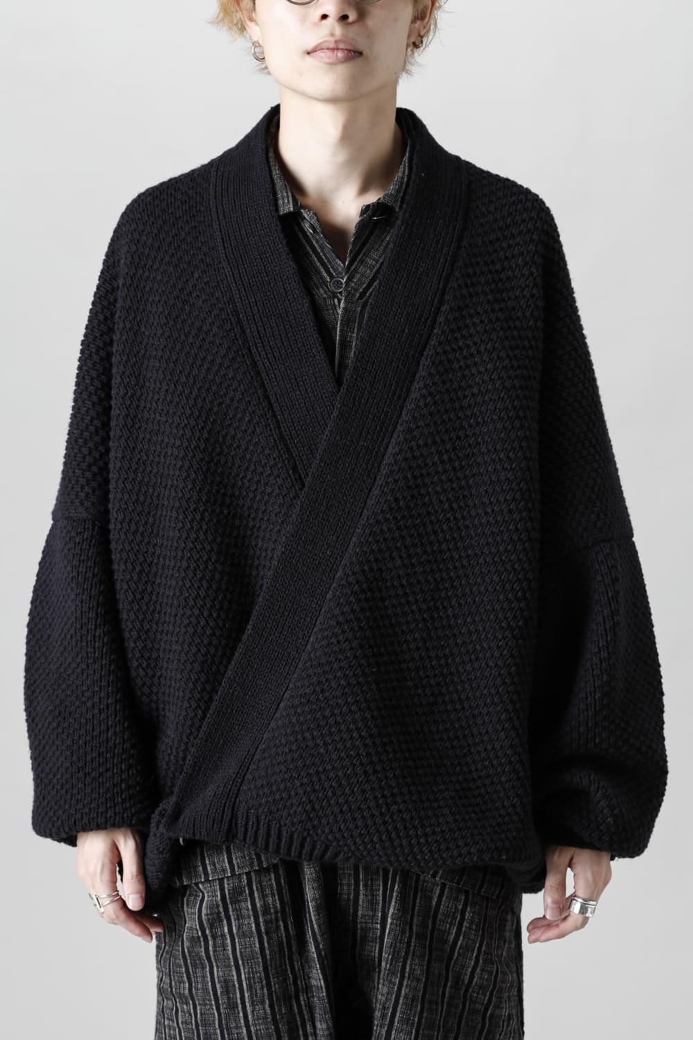 KNIT #53   PITCH BLACK MERICHAN